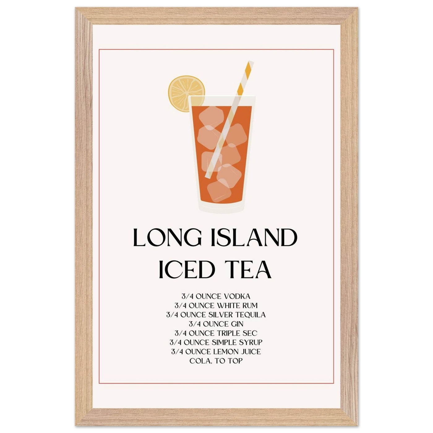 Long Island Iced Tea Recipe Strong Cocktail - Vibrantwalls