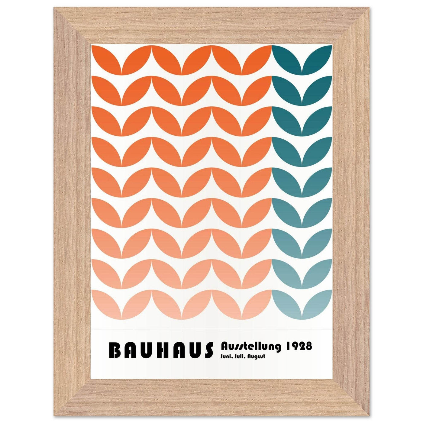 Bauhaus-Style The Blue Waves - Vibrantwalls