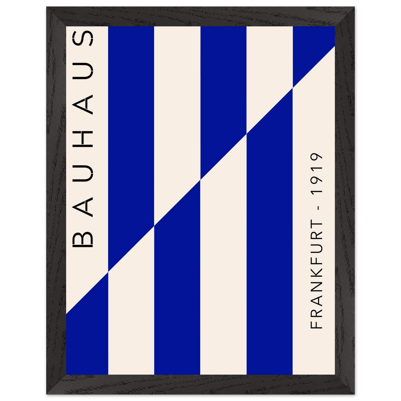 Bauhaus Ausstellung 1923 Blue & Cream - Vibrantwalls