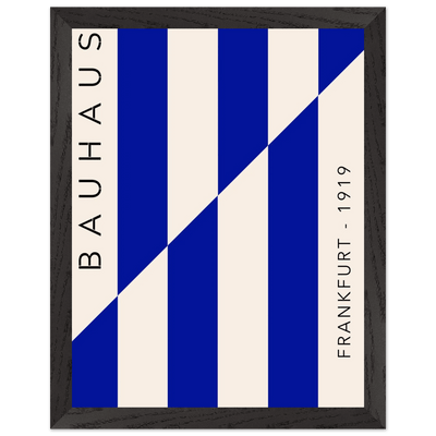 Bauhaus Ausstellung 1923 Blue & Cream - Vibrantwalls