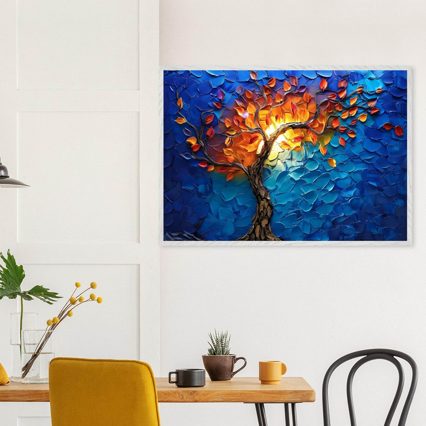 Vibrant Tree of Life Palette Knife Art - Vibrantwalls