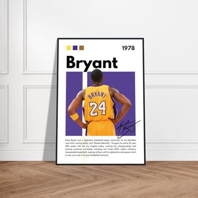 Kobe Bryant Mamba Mentality Lakers Framed Poster Vibrantwalls