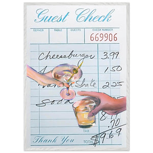 Retro Bar Guest Check - Vibrantwalls