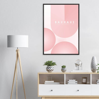 Bauhaus Soft Pink Geometric Design for Contemporary Spaces - Vibrantwalls