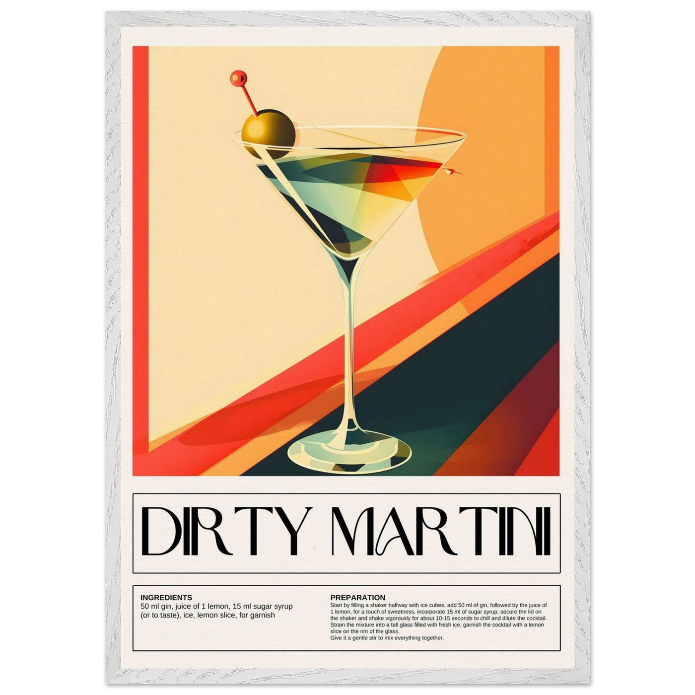 Abstract Dirty Martini - Vibrantwalls