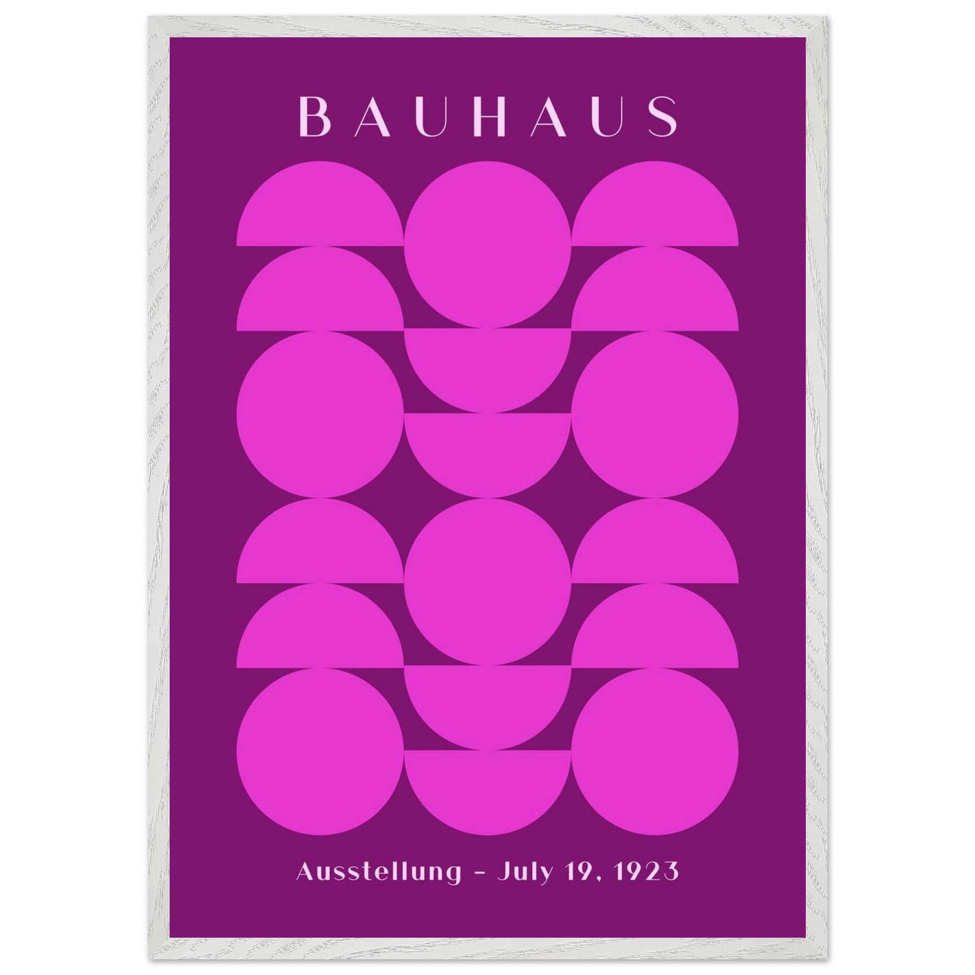 Bauhaus Pink & Purple Abstract - Vibrantwalls