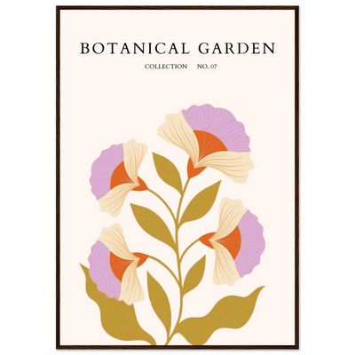 Botanical Garden Framed Poster – Whimsical Floral Art Prints in Soft Hues | Ready-to-Hang Wall Decor - Vibrantwalls