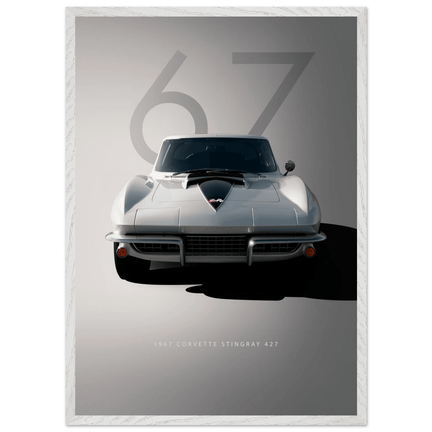 1967 Corvette Stingray 427 Framed Poster | Iconic Automotive Art, Ready-to-Hang - Vibrantwalls