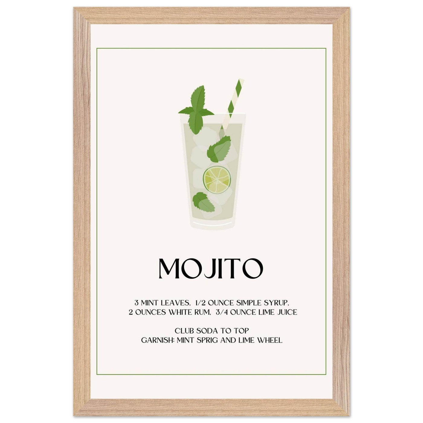 Mojito Cocktail Recipe - Vibrantwalls