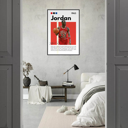 Michael Jordan Air Jordan Bulls Retro Print - Vibrantwalls