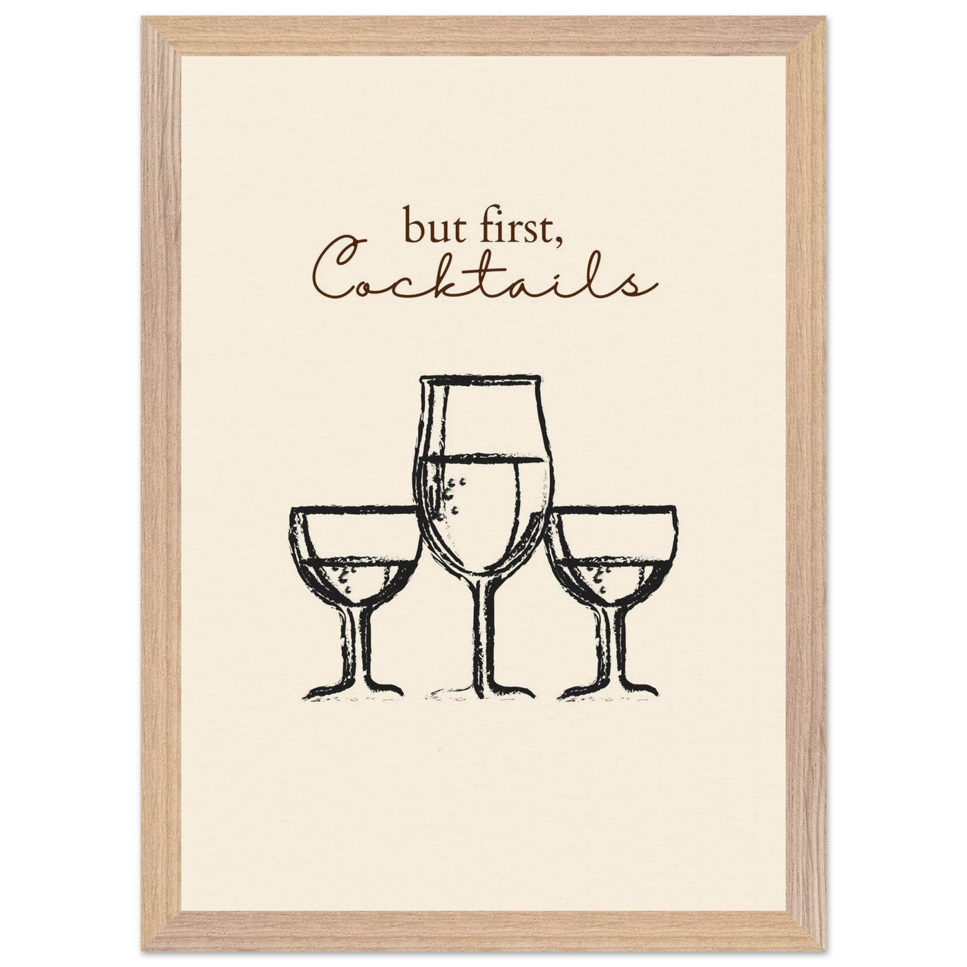 But First Cocktails - Vibrantwalls