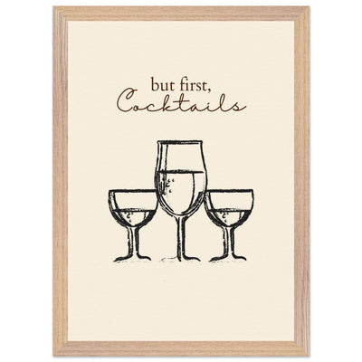 But First Cocktails - Vibrantwalls