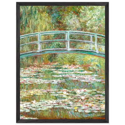 Bridge Over a Pond Art Print - Water Lilies Decorative Artwork for Your Space - Vibrantwalls
