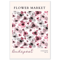 Budapest Flower Wall Art - Vibrantwalls