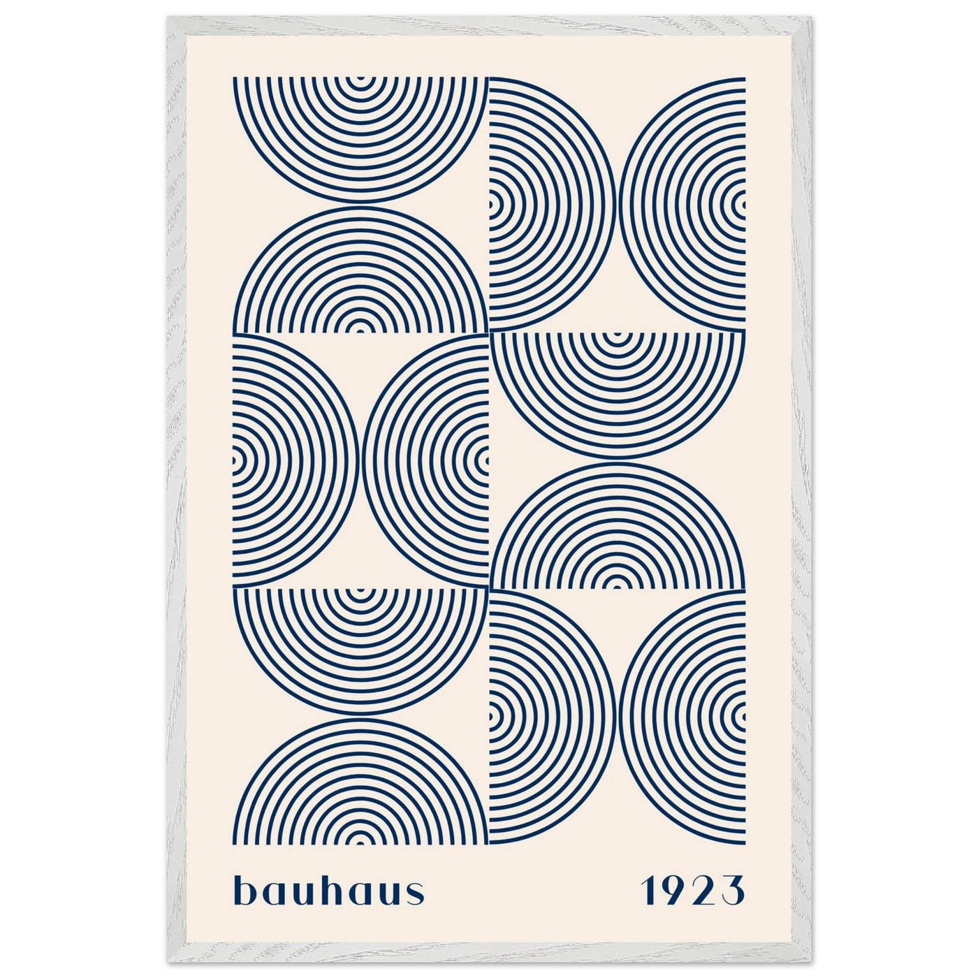 Bauhaus 1923 Navy & Beige - Vibrantwalls