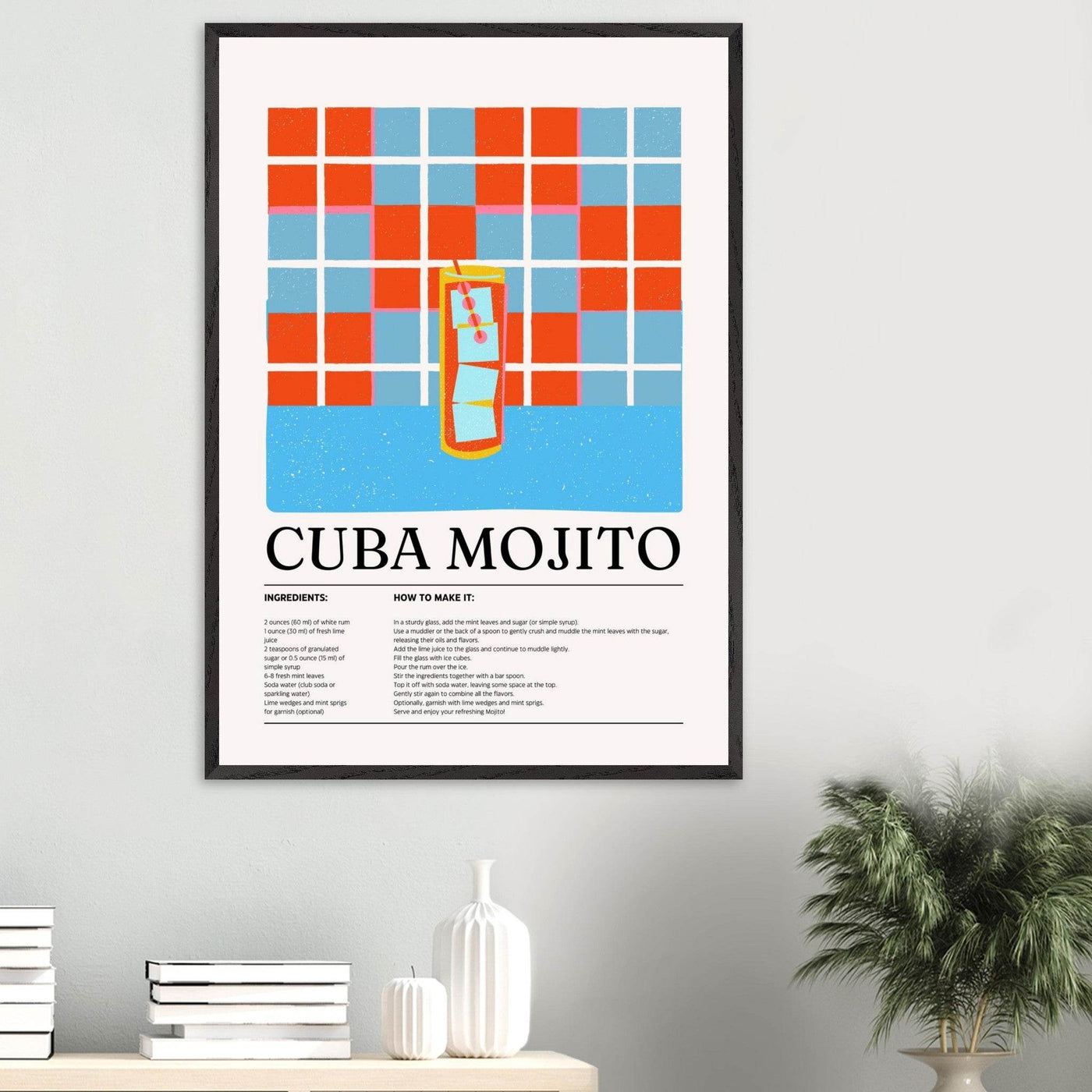 Cuba Mojito Cocktail Recipe - Vibrantwalls
