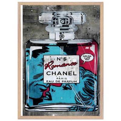 Chanel No. 5 'Romance' Pop Art Print - Iconic Fragrance Art in Your Choice of Frame & Size - Vibrantwalls