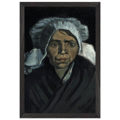 Peasant Woman Sculpture - Exquisite Head of a Peasant Woman Art Piece - Vibrantwalls