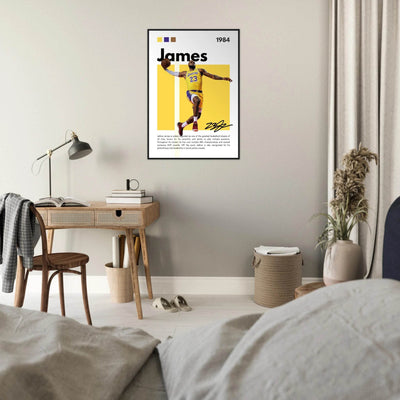LeBron James King James Lakers Art Print - Vibrantwalls
