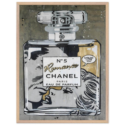 Chanel No. 5 Pop Art Print: Iconic Perfume Art with a Comic Twist, Framed in Your Choice of Style - Vibrantwalls
