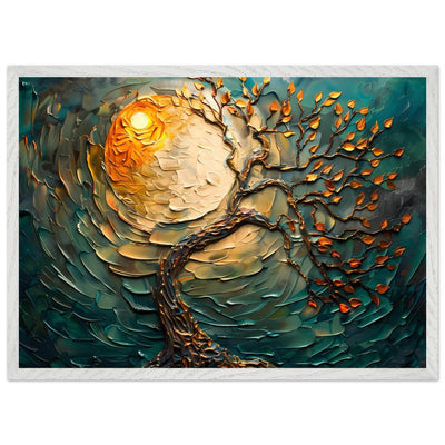 Golden Sunset Emerald Tree of Life Jewelry - Vibrantwalls