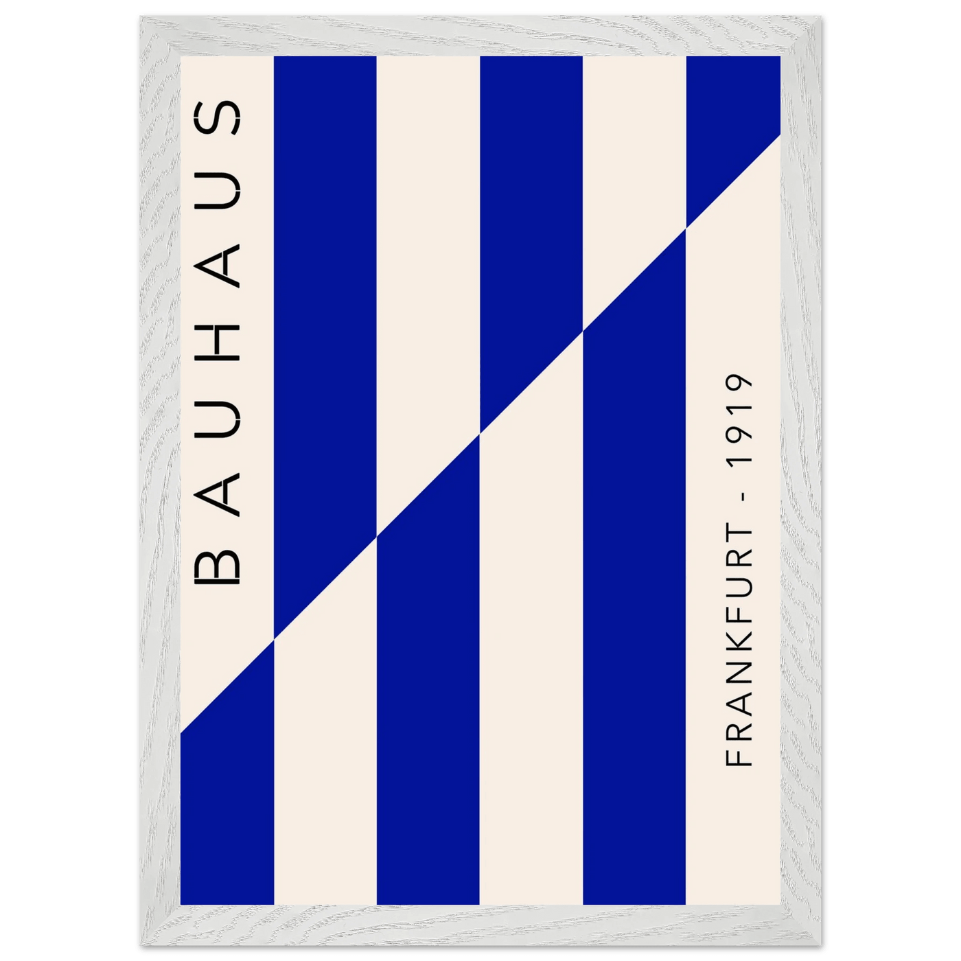 Bauhaus Ausstellung 1923 Blue & Cream - Vibrantwalls