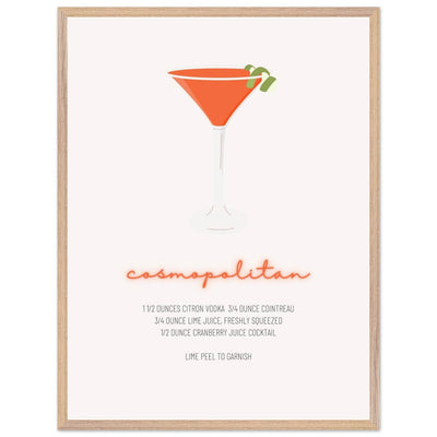 Cosmopolitan Cocktail Recipe Pink Vodka Cranberry Drink - Refreshing Cocktail Delight - Vibrantwalls