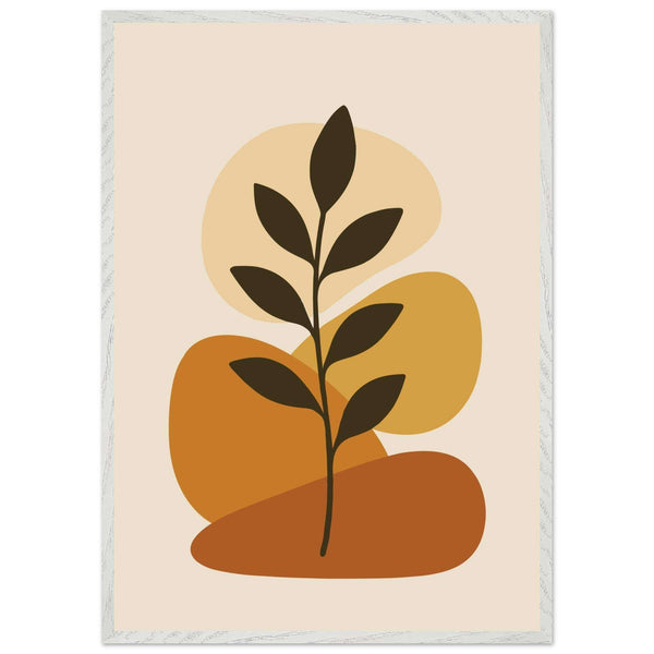 Modern Abstract Plant Greenery Wall Art - Vibrantwalls