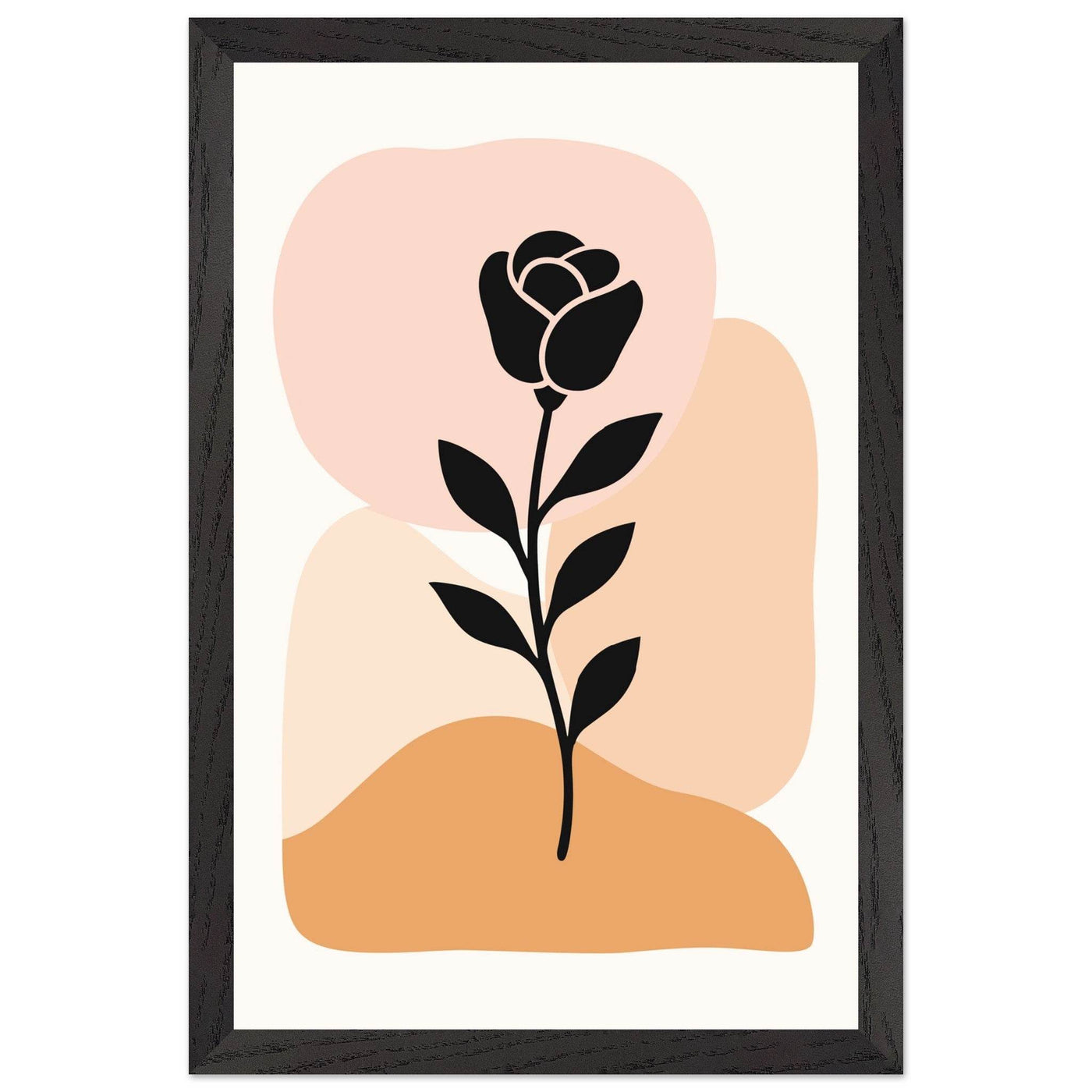 Abstract Floral Silhouette - Vibrantwalls