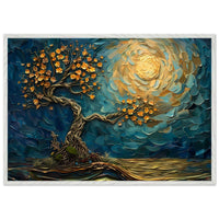 Tree of Life Jewelry - Golden Blooms & Midnight Sky Design - Vibrantwalls