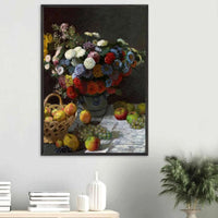 Still Life Wall Art Print of Flowers and Fruit for Elegant Home Decor - Vibrantwalls