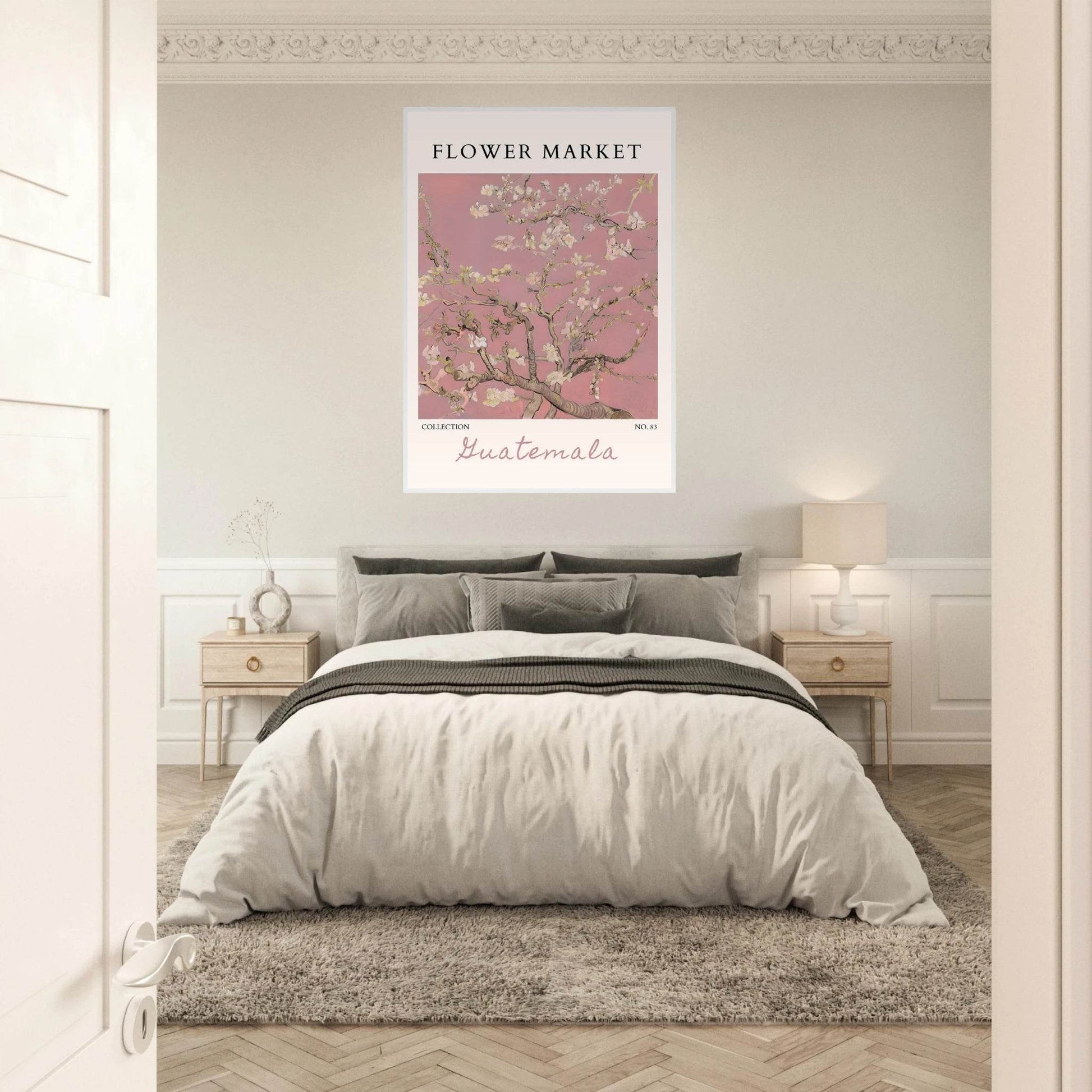 Pink Blossom Nature Framed Poster – Serene Floral Art Print | Ready-to-Hang in Multiple Sizes & Frame Finishes - Vibrantwalls