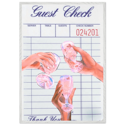 Retro Aesthetic Guest Check - Vibrantwalls