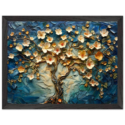Textured Tree of Life Impasto Blooms - Vibrantwalls