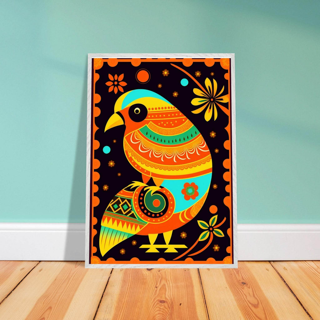 Vibrant Tribal Bird Art - Vibrantwalls