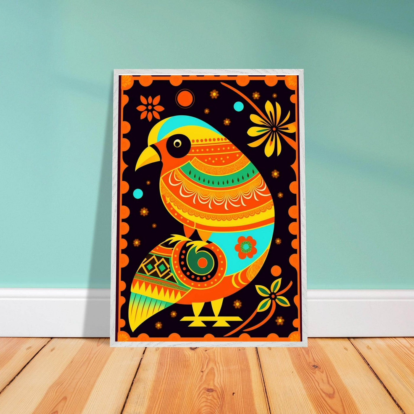 Vibrant Tribal Bird Art - Vibrantwalls