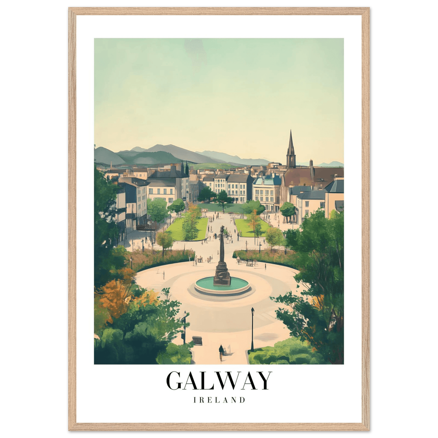 Galway Ireland Framed Poster – Vintage Travel Wall Art with Rustic Charm & Your Choice of Frame - Vibrantwalls