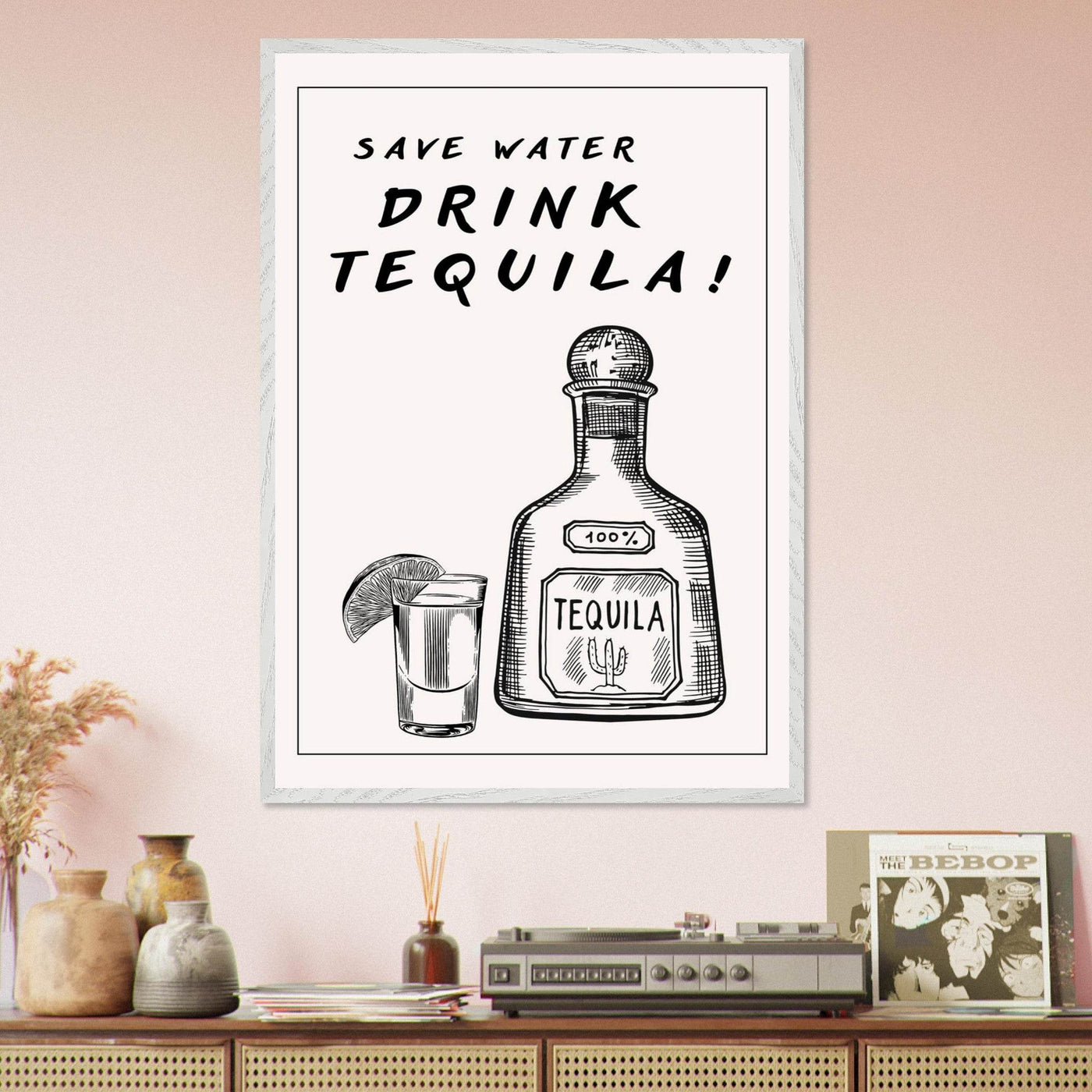 Save Water Drink Tequila Fun Bar - Vibrantwalls