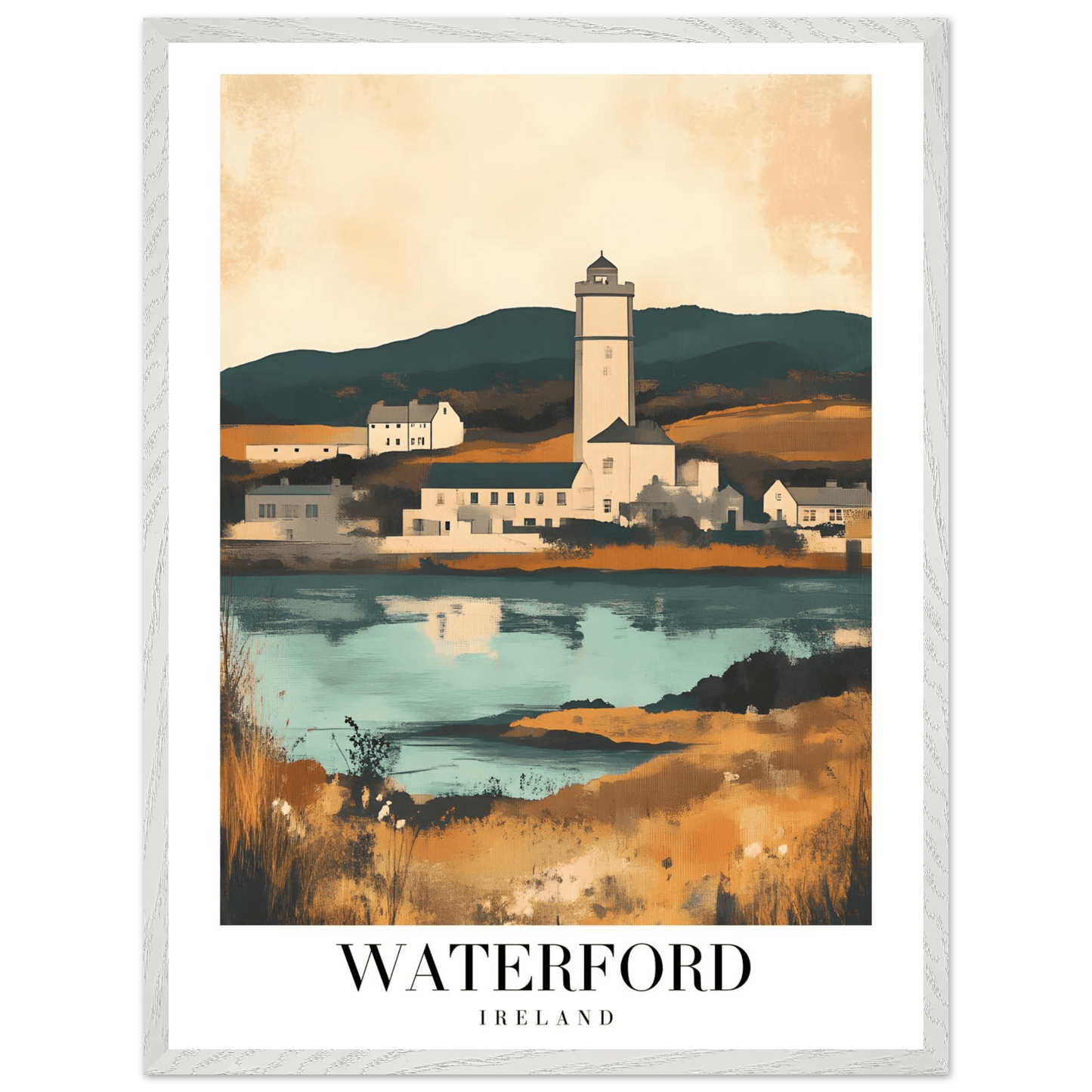 Waterford Ireland Coastal Vintage Travel Poster - Wall Art - Vibrantwalls