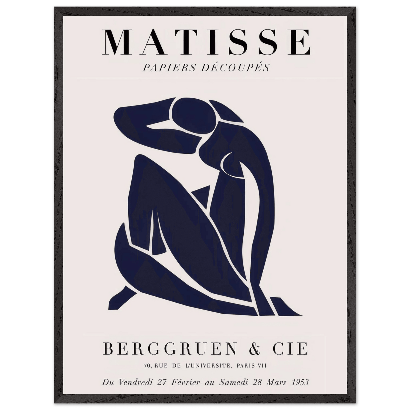 Papiers Découpés Blue Nude II Artwork - Elegant Piece for Your Space - Vibrantwalls