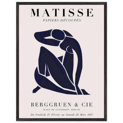 Papiers Découpés Blue Nude II Artwork - Elegant Piece for Your Space - Vibrantwalls