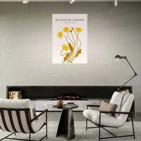 Botanical Garden Golden Poppies Wall Art - Vibrantwalls