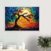 Impasto Tree of Life Poster - Vibrantwalls