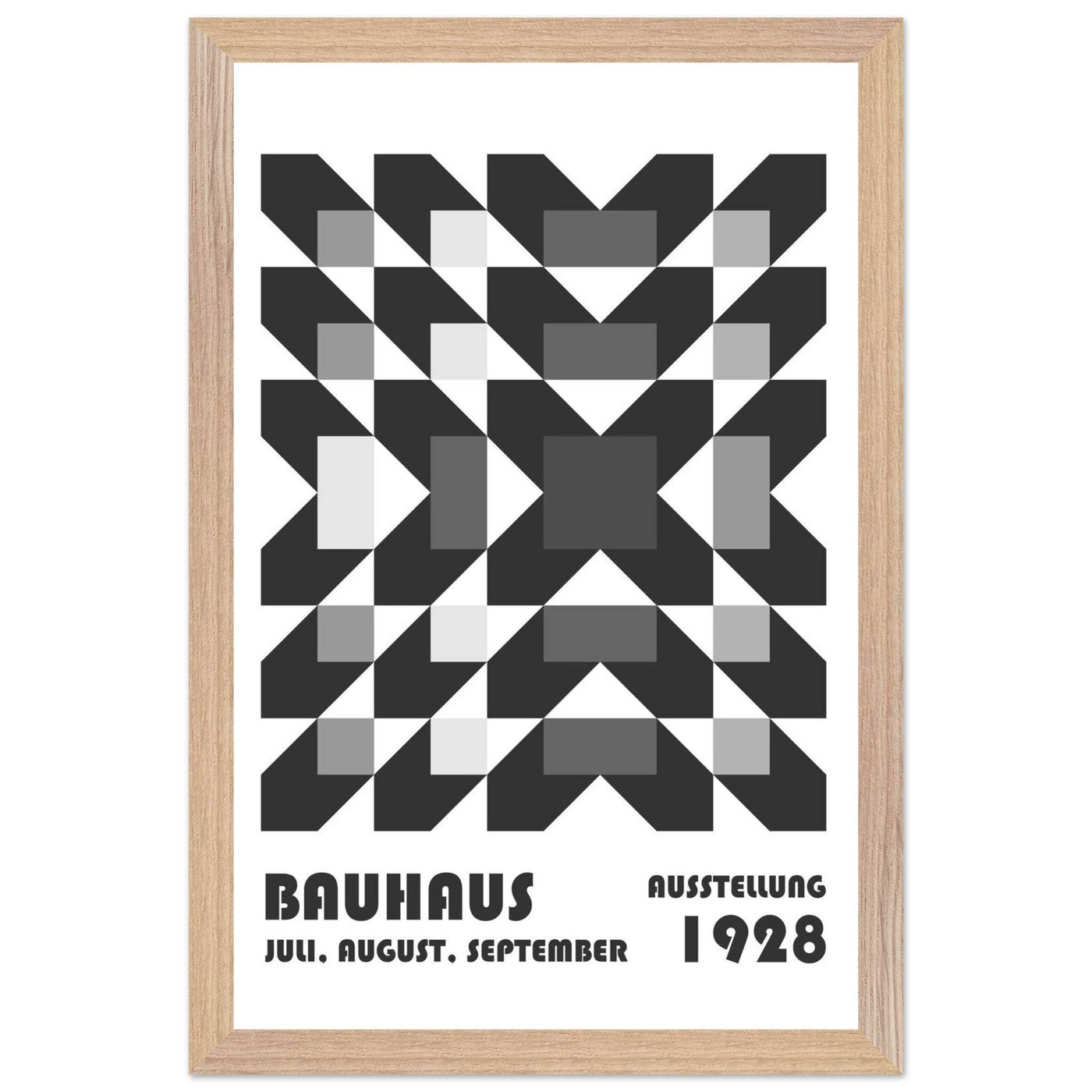 Bauhaus-Style Geometric Grid - Vibrantwalls