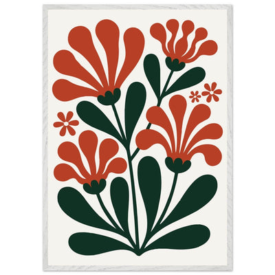 Floral Bloom Terracotta Pot in Green Design for Stylish Plant Display - Vibrantwalls