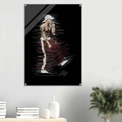 Abstract 'Notorious' Art Acrylic Print – Dynamic, Modern, & Ready to Hang Wall Decor - Vibrantwalls