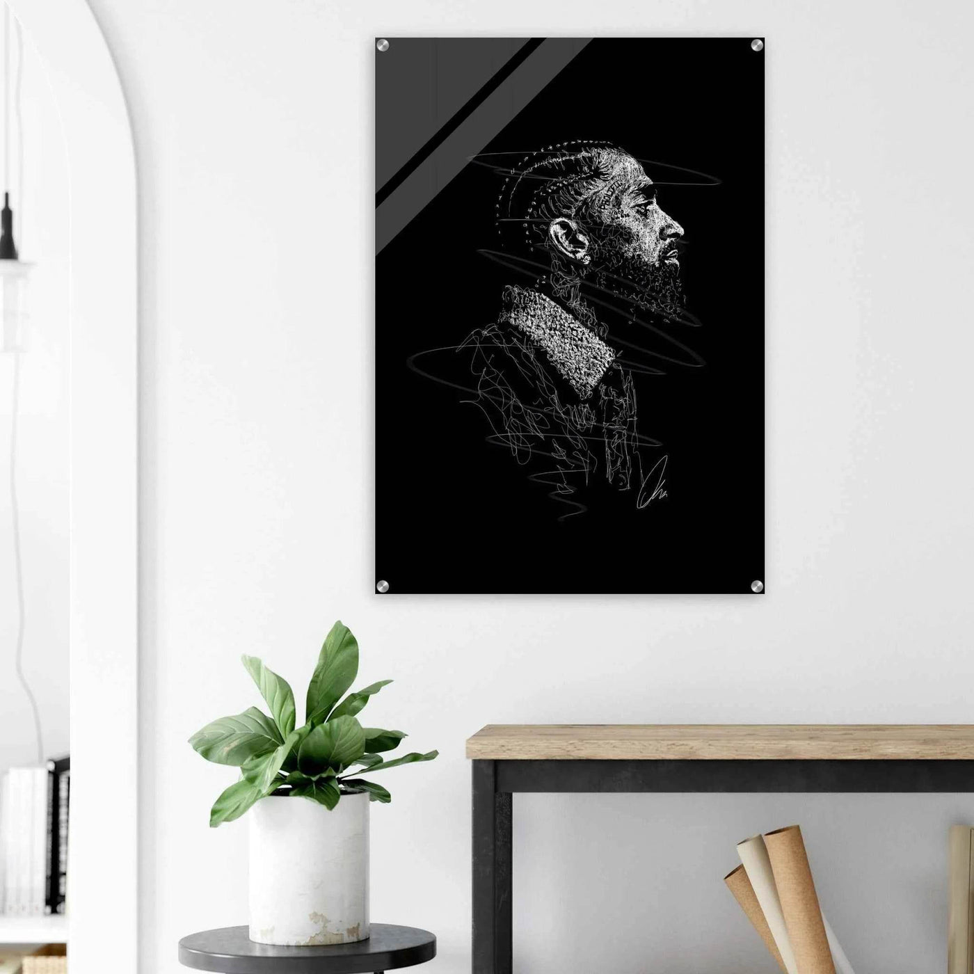 Nipsey Hussle Abstract Acrylic Print – Iconic, Contemporary, Durable Wall Art in Multiple Sizes - Vibrantwalls