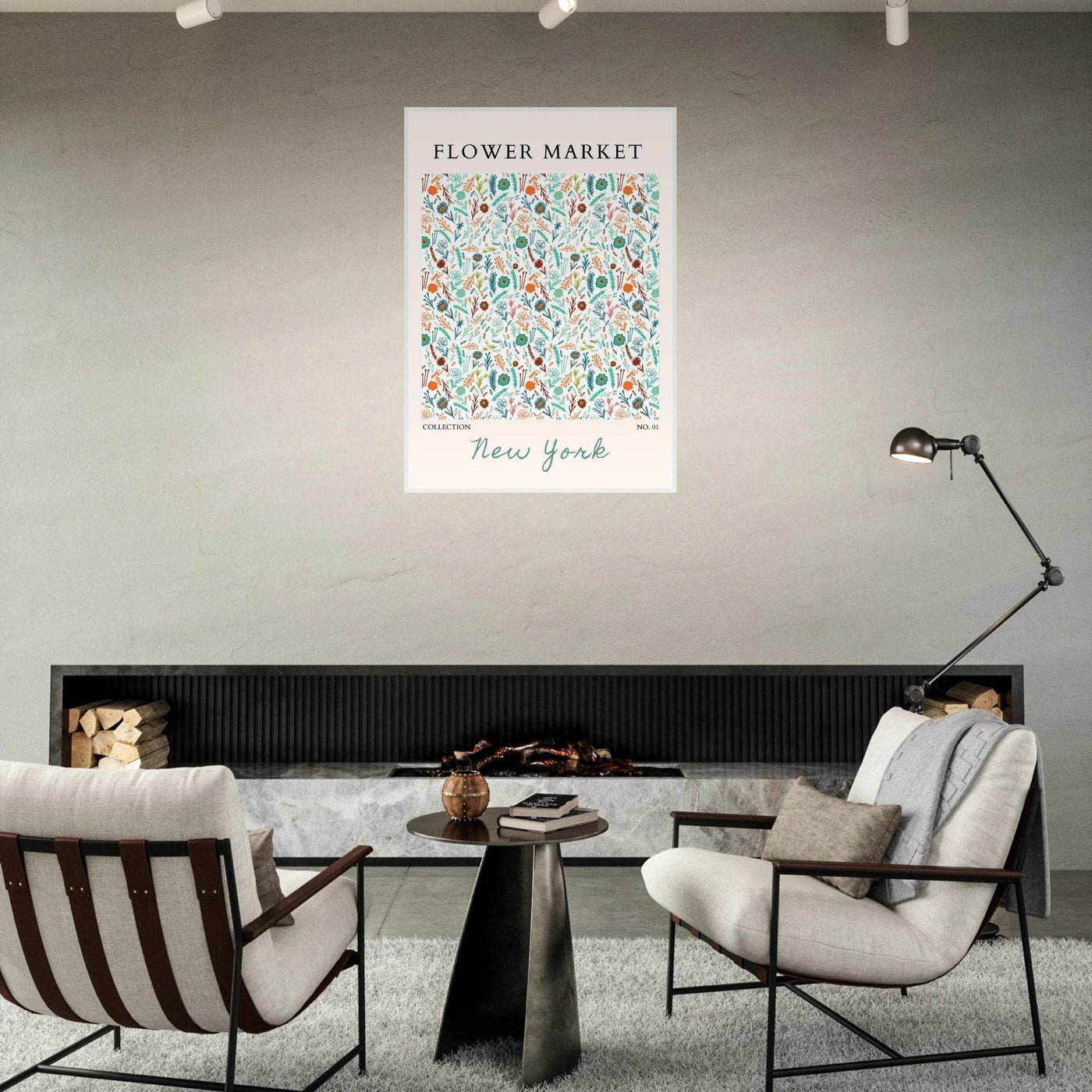 Flower Market New York Framed Poster – Whimsical Floral Art Print | Ready-to-Hang in Your Choice of Frame - Vibrantwalls