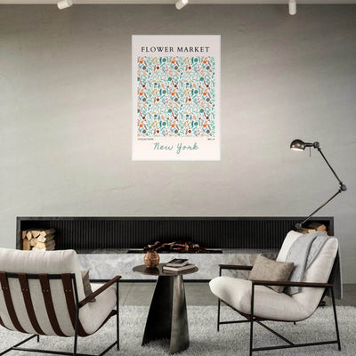 Flower Market New York Framed Poster – Whimsical Floral Art Print | Ready-to-Hang in Your Choice of Frame - Vibrantwalls
