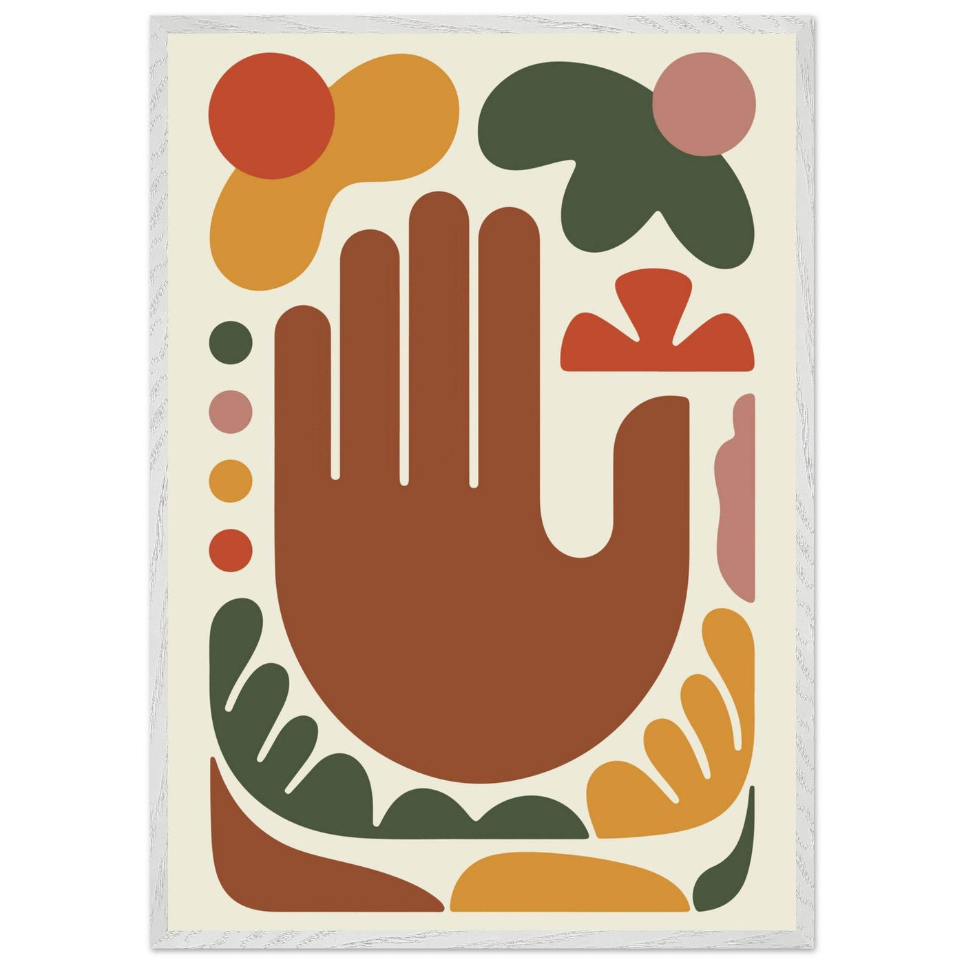 Abstract Desert Hues Hand - Vibrantwalls